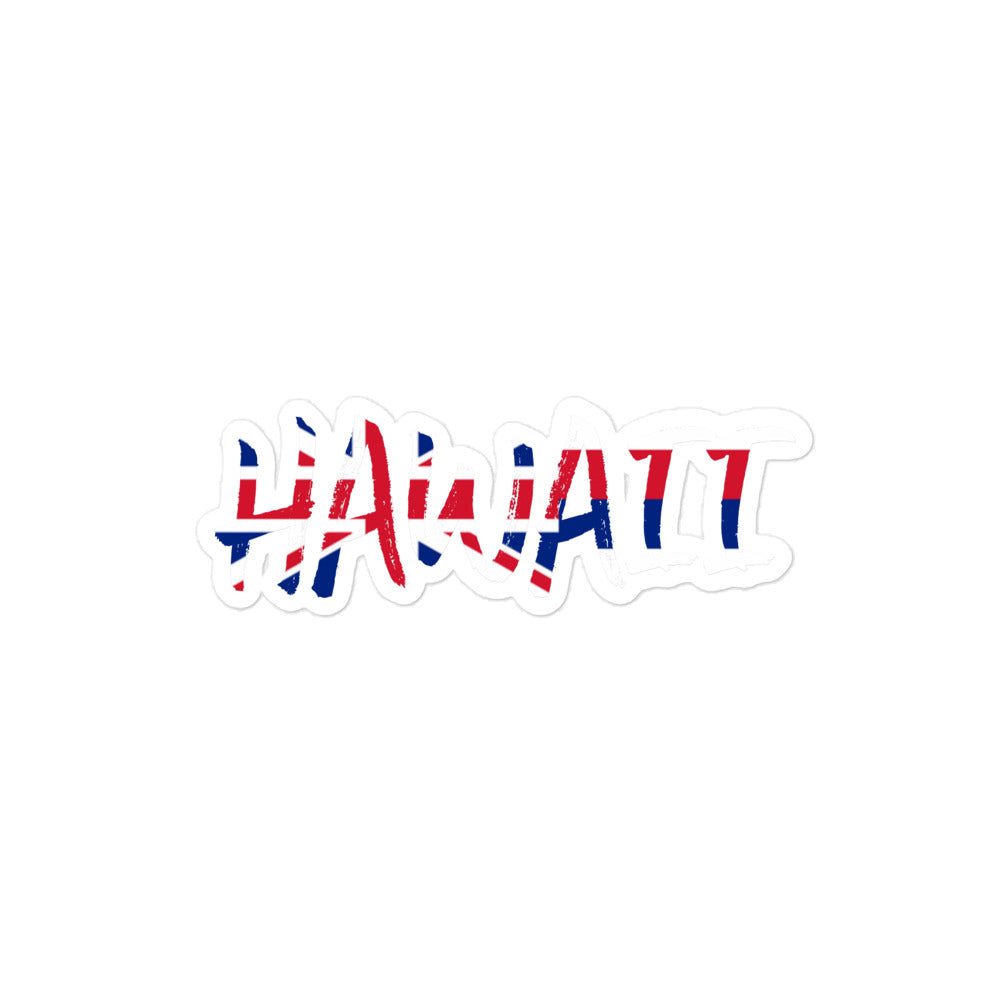 Hawaii Flag Bubble-free stickers