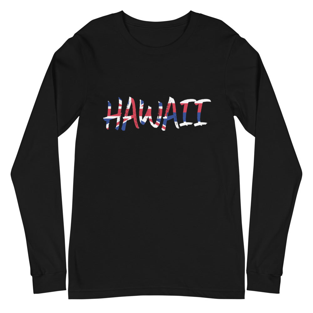 Hawaii Flag Unisex Long Sleeve Tee